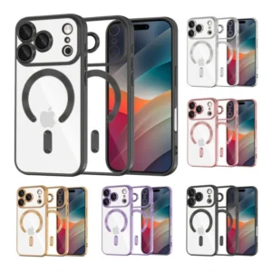 کاور آبکاری شده Magsafe با محافظ دوربین برای اپل آیفون 17 پرو