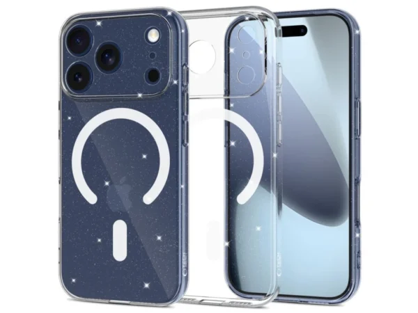 35935-5_pol-pl-tech-protect-flexair-magsafe-iphone-17-pro-glitter-180071-1 محافظ فنی Flexair MagSafe، آیفون ۱۷ پرو، اکلیلی - تصویر 1